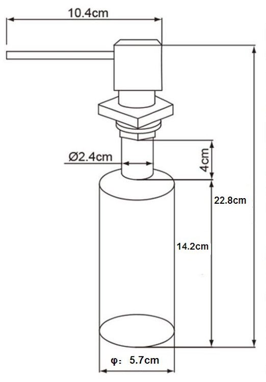 Дозатор для жидкого мыла OL-401FS сатин